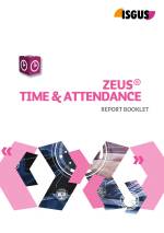 ZEUS®  Time & Attendance - Report Booklet